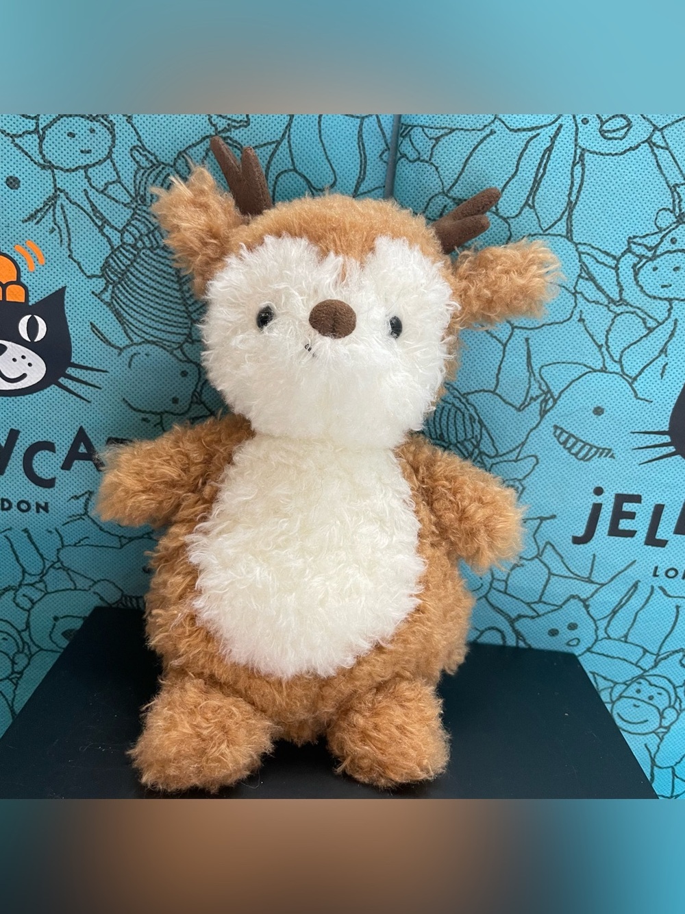 Retired Jellycat Little Reindeer Brown Fur